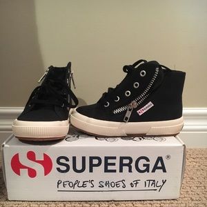 Superga black sneakers